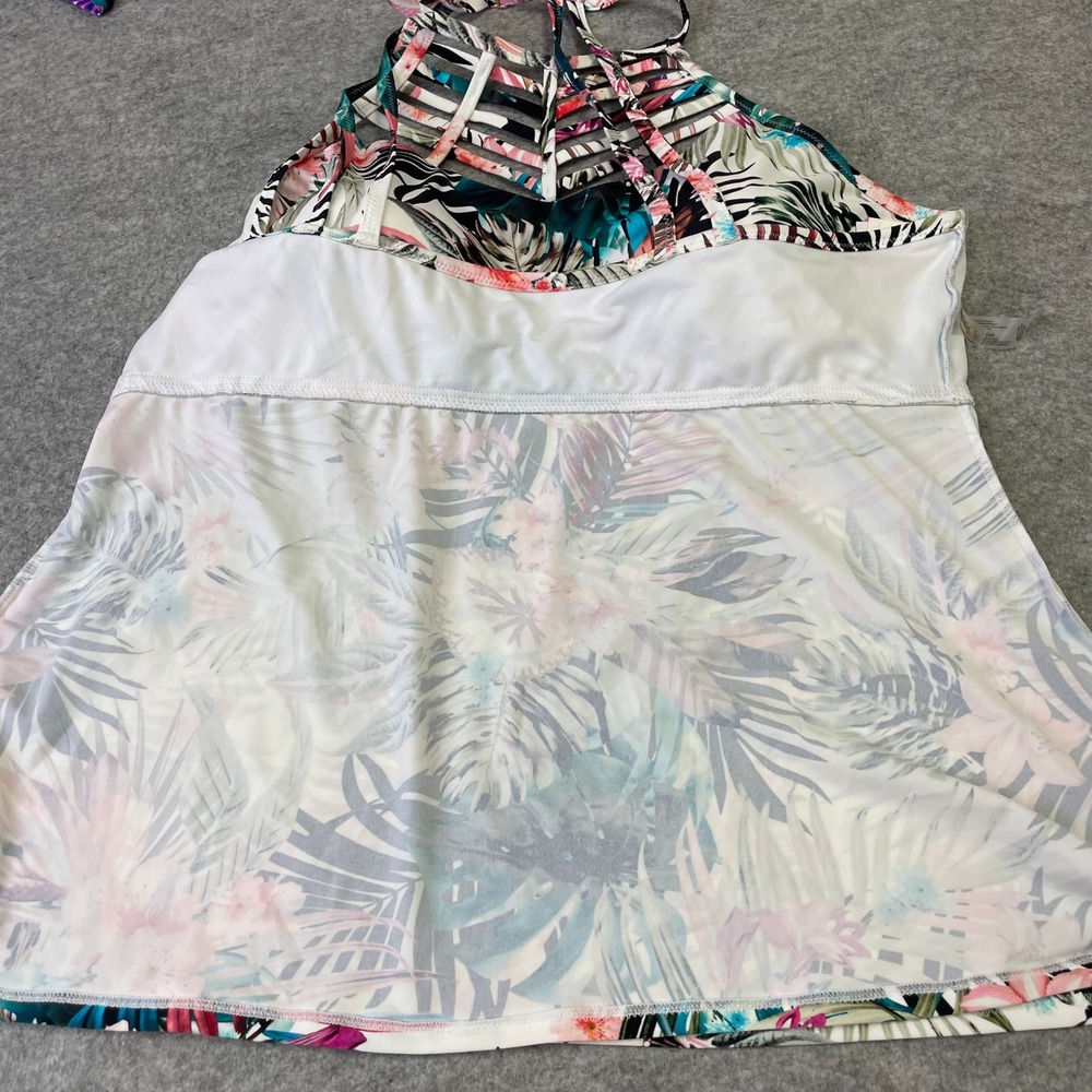 Lot of 2 Leilani Plus Raisins Curve Tankini Tops Size 24W Floral Geometric NWT - Picture 13 of 16